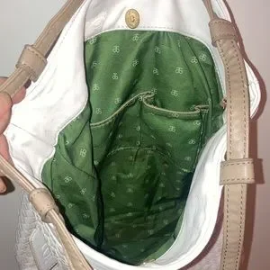 Arbonne | Bags | Arbonne Basketweave Design White Backpack  display picture 1